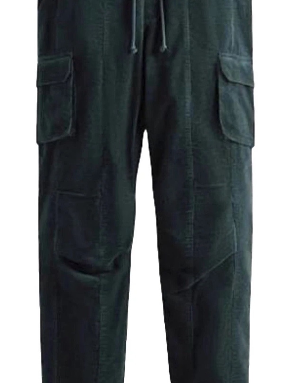 Kith Black Men's Cargo Pants with Drawstring